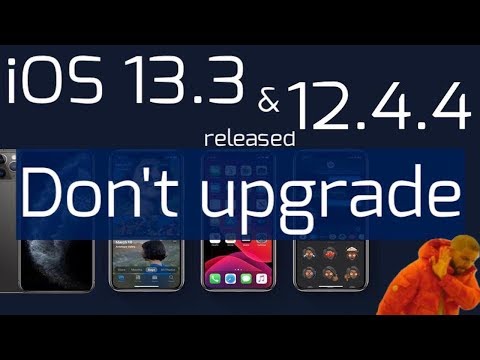 iOS 13.3 & iOS 12.4.4 released !!! What you should know