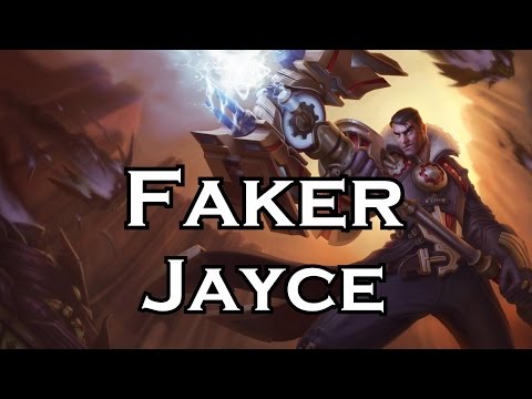 Faker  plays Jayce (vs Ahri) - Full game