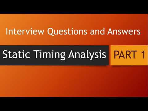 Static timing Analysis Interview questions Part1
