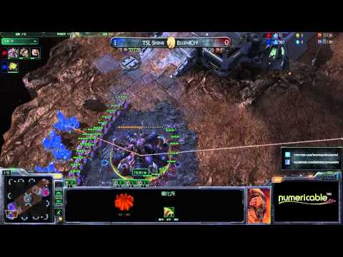 (HD573) Ellenkey vs TSLShine - ZvZ - G2 - Starcraft 2 [FR]