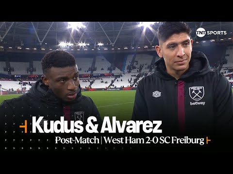 Mohammed Kudus & Edson Alvarez react after West Ham seal 