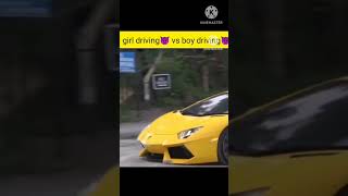 girl vs boy driving 👿#girl #boy #short