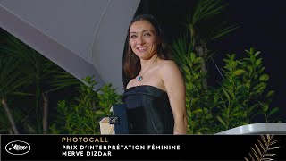 About Dry Grass – Award for the Best Actress - Merve Dizdar - Photocall – VA – Cannes 2023