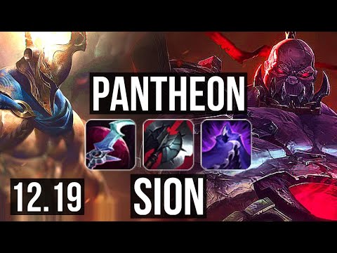 PANTHEON vs SION (TOP) | 4.5M mastery, 5/1/10, 700+ games | KR Diamond | 12.19