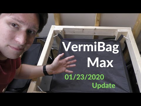 Vermibag Max Worm Bag Update (1/23/2020) Worm Bag Compost after Bokashi added