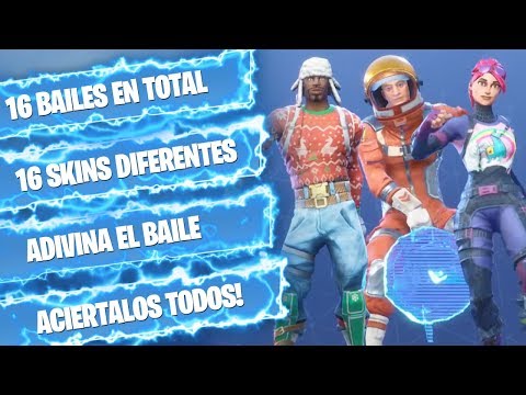 ADIVINA EL BAILE DE FORTNITE #1 ¿PODRÁS ACERTARLOS TODOS? FORTNITE CHALLENGE | tusadivi
