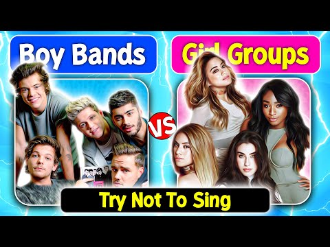 Try Not to Sing 🚫🎤 | Boy Bands vs Girl Groups 😉🔥
