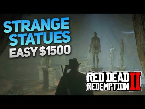 Red Dead Redemption 2: Strange Statues Puzzle Guide - Easy $1500 (3 Gold Bars!)