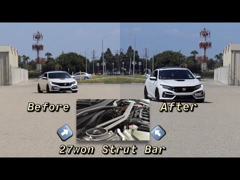 Does a Strut Bar Really Make a Difference? | 2020 Honda Civic Si
