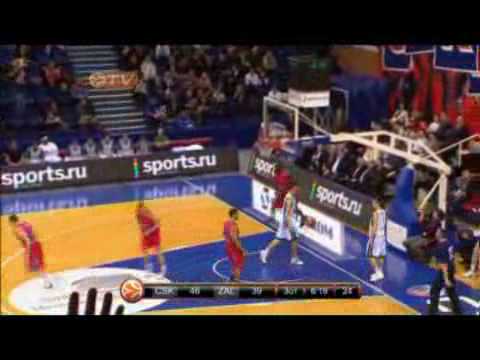 ユーロリーグ　トップ16　第6戦　CSKA モスクワ対ザルギリス