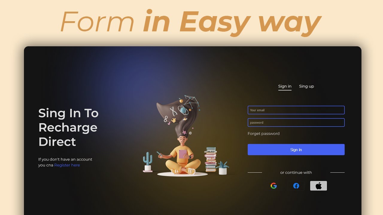 Create A Responsive Registration Form in HTML and CSS