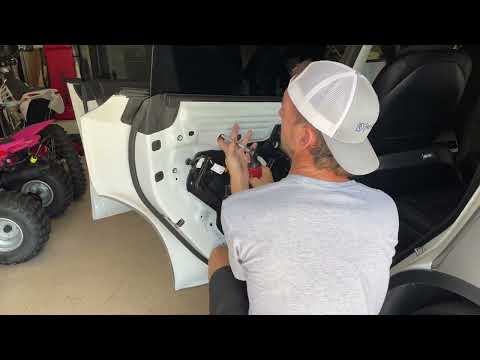 Tesla Model Y Door Panel, Glass Removal, and Door Handle Removal