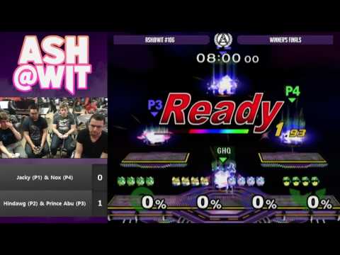 Jacky + Nox vs Hindawg + Prince Abu - ASH@WIT #106 Melee Doubles Winner's Finals