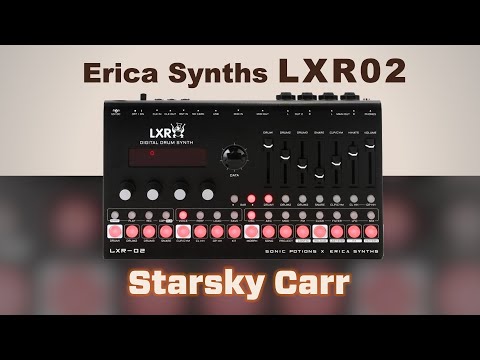 Erica Synths LXR-02 Digital Drum Synth 2021 - Black imagen 4