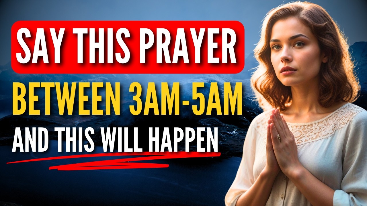 If You Wake Up Between 3am - 5am SAY This Powerful Meditation Prayer (Christian Motivation)
