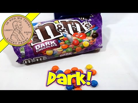 M&M Dark Chocolate Candies - Mars M&M's Candy Taste Test Series