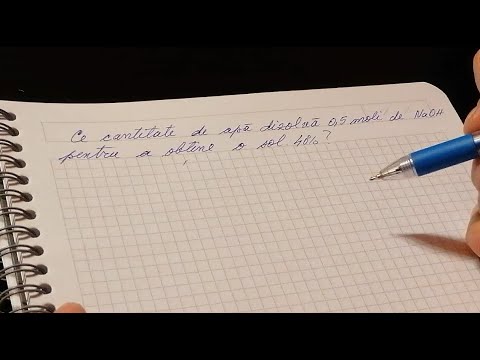 Number of moles and mass percent concentration - Solved problem
