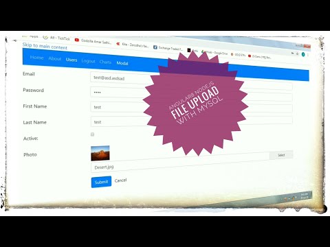 Angular8 File Uploader Using Nodejs Mysql