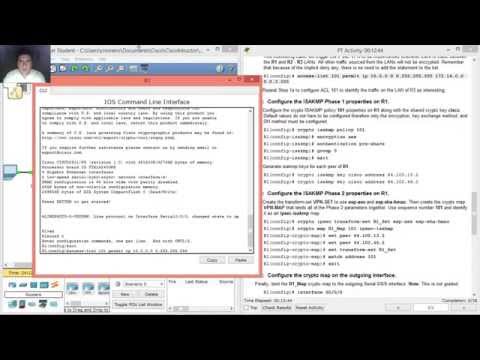 7.3.2.8 Packet Tracer - Configuring GRE Over IPsec