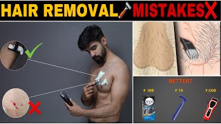Full Body Hair Removal MISTAKES❌ *ONLY MEN* Complete Guide| Men Personal problems| Pubes| Butt hair
