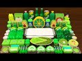 GREEN SPRITE Slime Mixing Random Things Into Glossy Slime Satisfying Slime Video 133
