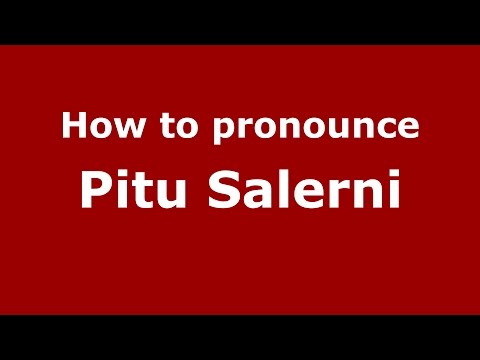 How to pronounce Pitu Salerni (Spanish/Argentina) - PronounceNames.com