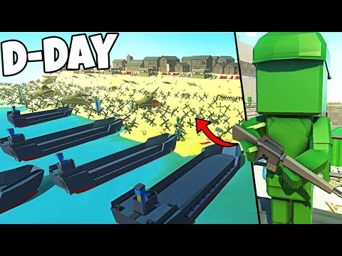 Epic Green Army Men D-DAY Beach Invasion! - Ancient Warfare 3