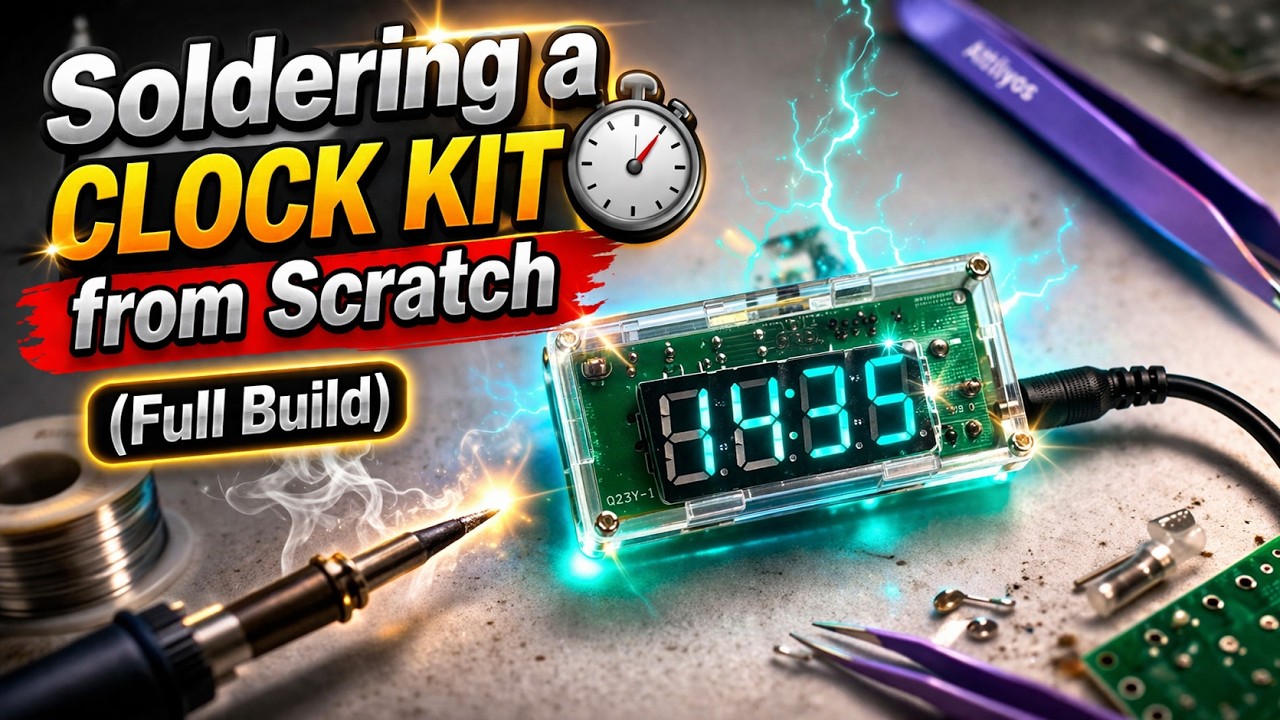 I Built a DIY Digital Clock Kit (Soldering Project)