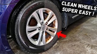HOW TO CLEAN CAR WHEELS RIMS. Cheap and Easy