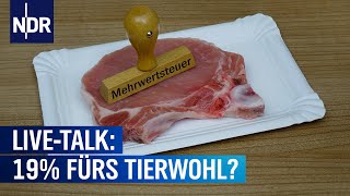 NDR Info live: Für mehr Tierwohl - Höhere Mehrwertsteuer auf Fleisch?