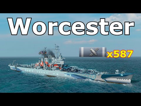 World of WarShips Worcester - 1 Kills 271K Damage