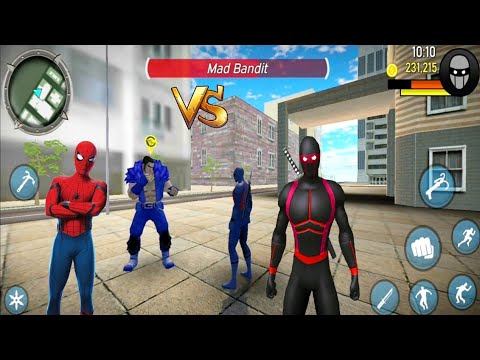 Blue Ninja Game Blue Ninja Spider Crime City Part#87 - Naw Games - Android Gameplay