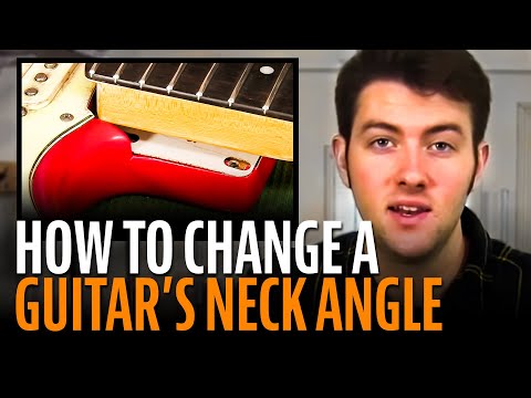 Change the angle of a neck with StewMac Neck Shims