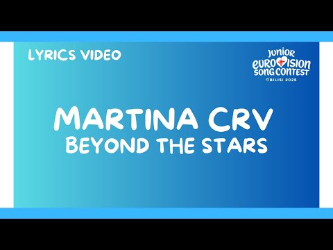 LYRICS / TESTO | MARTINA CRV - BEYOND THE STARS | JUNIOR EUROVISION 2025 - SAN MARINO