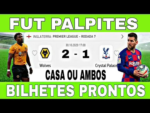 PALPITES DE FUTEBOL PARA HOJE DIA 30/10 SEXTA-FEIRA + PLACAR EXATO