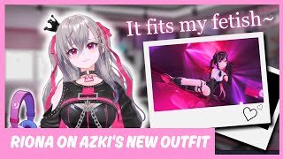 Riona Reacts To AZKi's New Outfit, Admits It Fits Her Fetish 【Hololive】