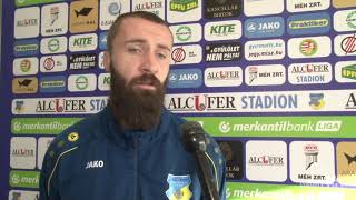 Szarka Ákos : Örülök, hogy győztes gólt szereztem Szombathelyen