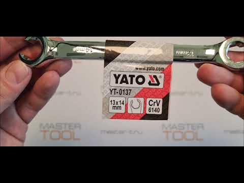 Ключ накидний YATO : Відкритий, М= 13х14 мм, L= 175 мм [10/100/200]