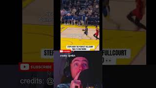 Steph Out Here Looking Like QB1 🏈🎯 #NBA #NBAMoments