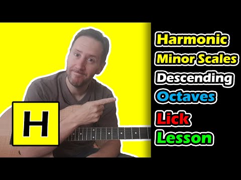 Harmonic Minor Scale Runs [Intermediate Guitar Lesson] Octave Sequence