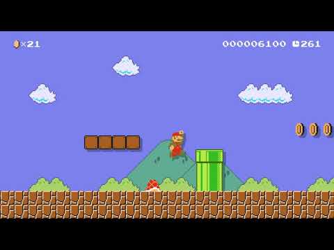 Super Mario Maker 2 - World 1-1 Grassland Original Build