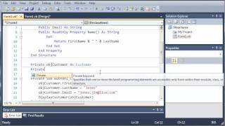 Visual Basic Tutorial - 70 - ReadOnly Properties