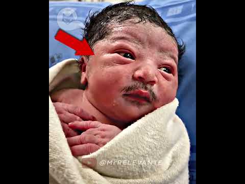 ¿Nació un bebé con bigote en Colombia?