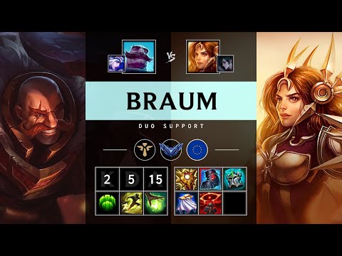 Braum Support vs Leona - EUW Diamond Patch 25.15