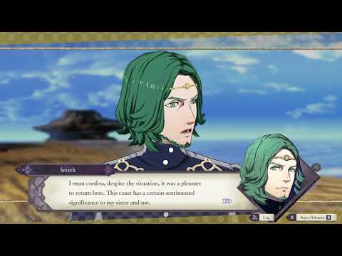 [FE: Three Houses] An Ocean View Paralogue Battle (Flayn & Seteth)