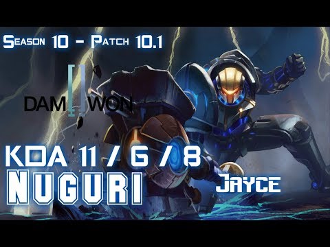 DWG Nuguri JAYCE vs AKALI Top - Patch 10.1 KR Ranked