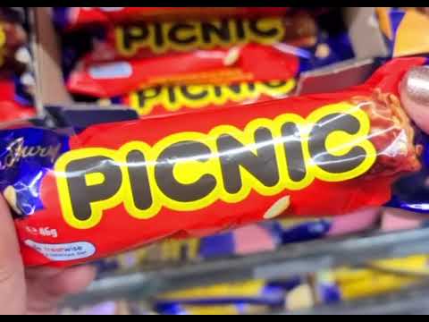 🌈SATISFYING CADBURY PICNIC CHOCOLATE #shorts #asmrsounds #short