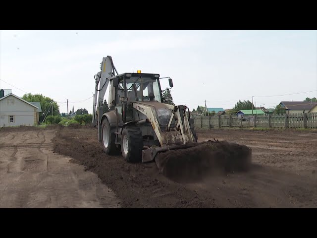 В Чулпанове началось строительство универсальной спортивной площадки по республиканской программе