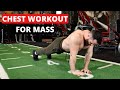 CHEST WORKOUT FOR MASS GAIN AT HOME - 10 MIN (FOLLOW ALONG)