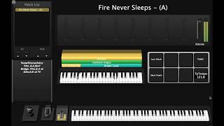 Fire Never Sleeps (Jesus Culture/Martin Smith)- Keys/Synth MainStage Patch Cover